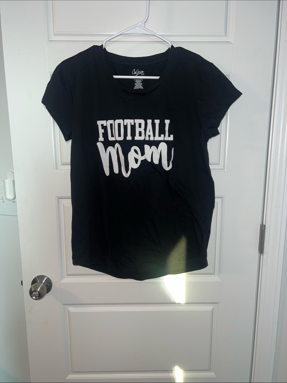 City Streets Black "Football Mom" Short Sleeve Tee